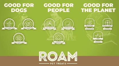 ROAM Pet Treats Bucky Chucky – Grasslands Venison Dog Bone, Single Ingredient, All Natural, Grain-Free, & Gluten-Free