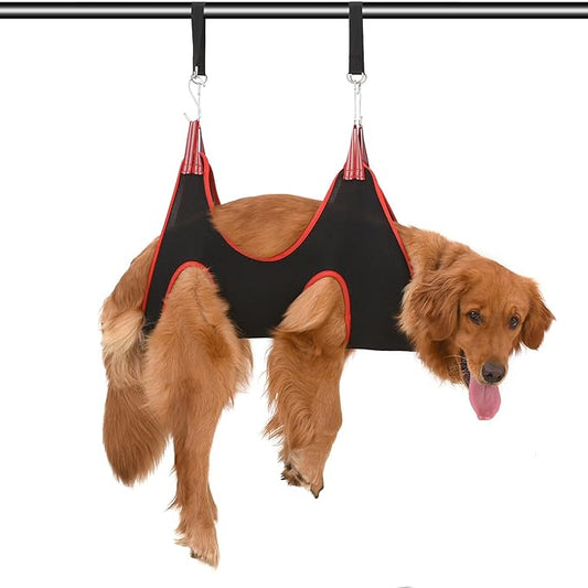 Dog Grooming Hammock Harness for XL Large Dogs, Pet Hammock Restraint Bag,Dog Grooming Sling Helper for Trimming Nail and Ear/Eye Care(XL Size,13.7")
