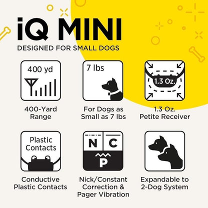 Dogtra iQ Mini Additional Receiver Rechargeable Waterproof Mini Remote Dog Training E-Collar