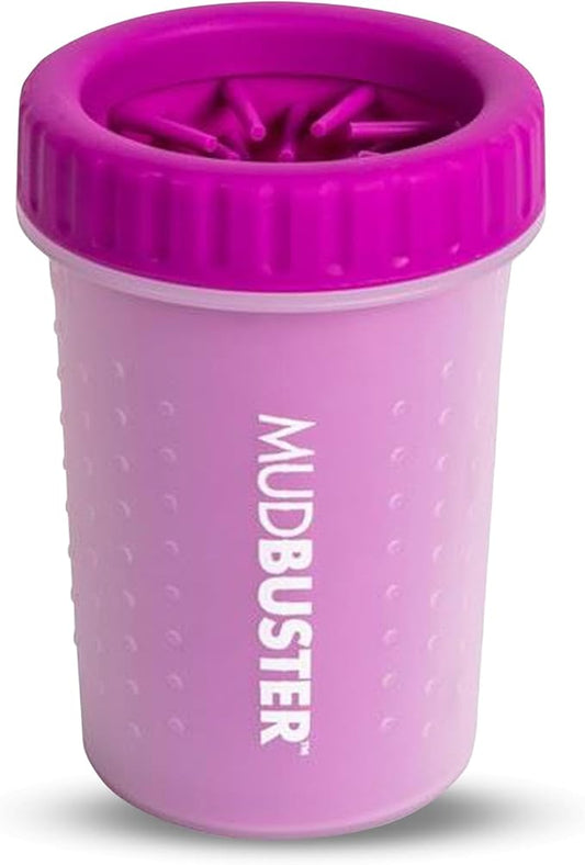 Dexas MudBuster Portable Dog Paw Washer/Paw Cleaner, Medium, Fuchsia