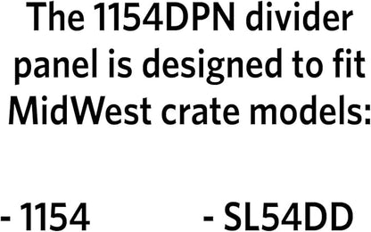 MidWest Homes for Pets Dog Crate Replacement Divider Panel Fits Models SL54DD, 1154; 1154DPN; Black