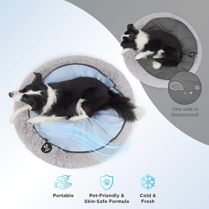 Small Donut Dog Bed, Calming Dog Bed Washable Ideal for Small to Large Dogs and Cats & Round Dog Bed,Anti-Anxiety Multiple Sizes (23" L x 23" W x 7" Th)