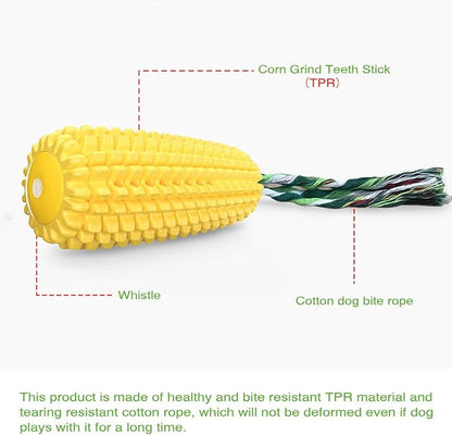 Carllg Dog Chew Toys for Aggressive Chewers, Indestructible Tough Durable Squeaky Interactive Dog Toys, Puppy Teeth Chew Corn Stick Toy for Small Meduium Large Breed