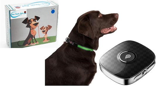 Bundle Pack Q68 PET Tracker- Waterproof,Unlimited Range,LED Collar,SIM Card with Free 1 Month Trial Everything Included (Medium, RED)