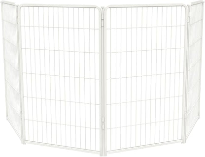 FXW Homeplus Dog Playpen for Indoor Use - Stress-Free and Safe Play, Heavy Duty 45 Inch 4 Panels Dog Pen for Large Dogs, White│Patented