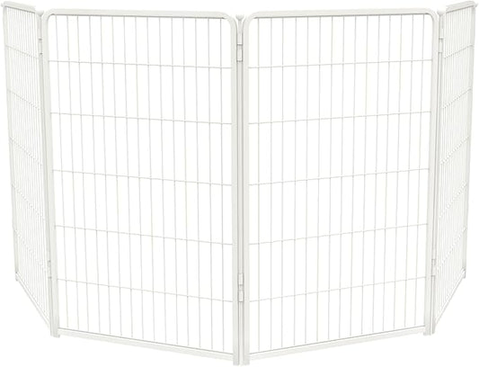 FXW Homeplus Dog Playpen for Indoor Use - Stress-Free and Safe Play, Heavy Duty 45 Inch 4 Panels Dog Pen for Large Dogs, White│Patented
