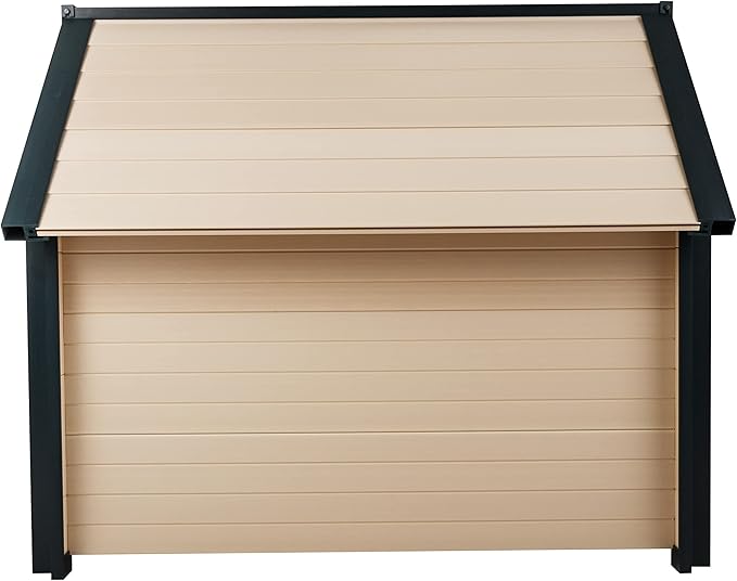 New Age Pet ECOFLEX Bunk Style Dog House, X-Large, Weatherproof and Easy to Clean, Elevated Floor for Ventilation, Quick Assembly, for Pets Up to 150lbs