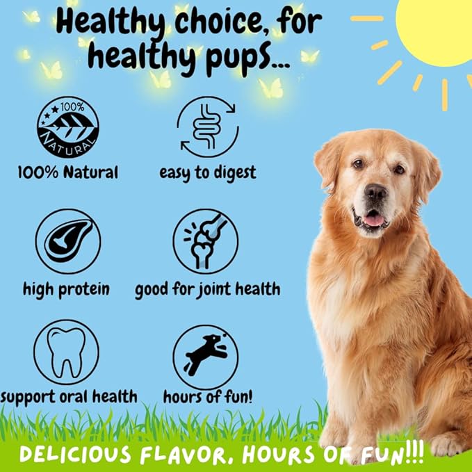 BULLYSTICKS & MORE 6 Inch Beef Trachea (6 Inch - 6 Pack) | Beef Trachea for Dogs | 100% Grass Fed Beef | Dog Parents Choice Beef Trachea Dog Chews | Long Lasting Beef Trachea Dog Treats