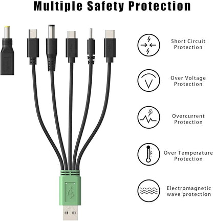 Charger Replacement for Bousnic Dog Shock Collar Charger, Power Cable Compatible with Mini Educator E Collar, Bark Collar and Other Training Systems, 6-in-1 Dog Training Collar USB Charging Cord
