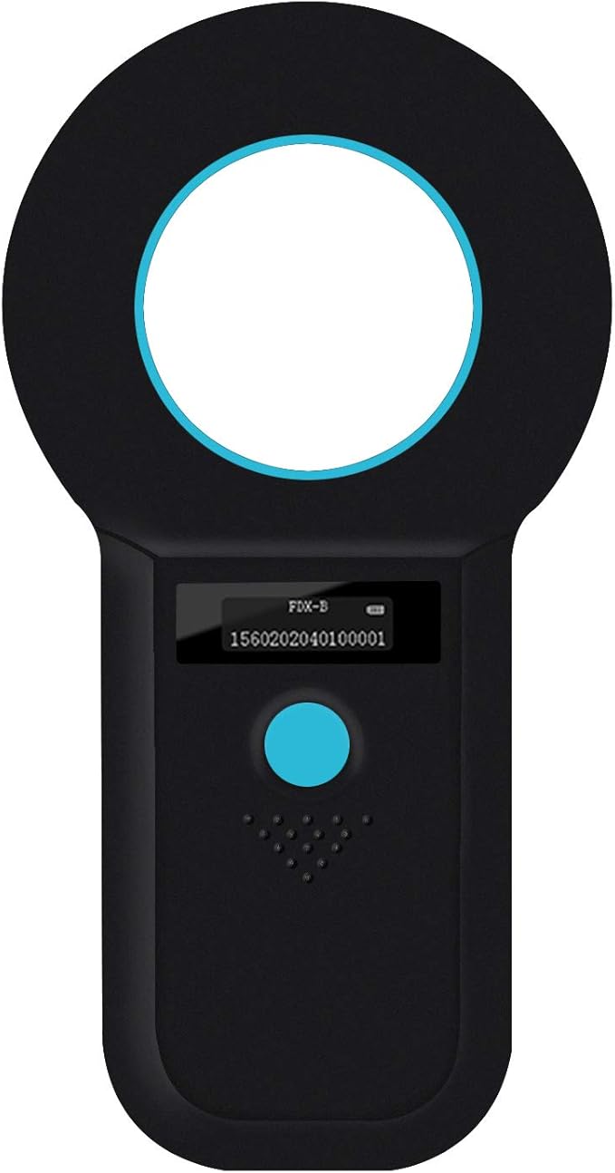 Smoostart Microchip Scanner, 1000 Records Increased Huge Data Storage Upload to PC, Scanning Distance and Speed Increase, Only Compatible with FDX-B/EMID (15/10) Digits Microchips