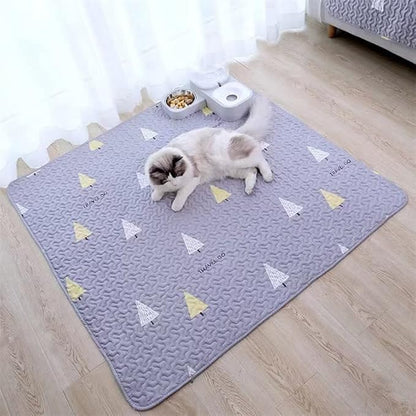 New Upgrade Dog Playpen Mat Crate Mat Puppy Pads,Leak-Proof Dog Crate Pad,Anti-Slip Bottom[PLAYPEN NOT Included !!!] Reusable Whelping Playpen Crate Reusable Washable Pet Mattress Pad Pet Training Pad