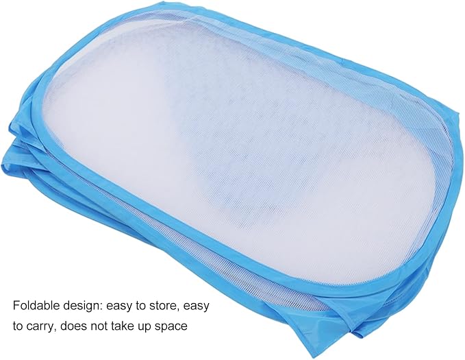 Small Pet Cage Tent, Easy Access Foldable Interactive Small Animal Playpen for Pets (Blue)