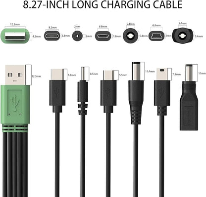 Charger Replacement for Bousnic Dog Shock Collar Charger, Power Cable Compatible with Mini Educator E Collar, Bark Collar and Other Training Systems, 6-in-1 Dog Training Collar USB Charging Cord