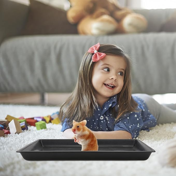 Rabbit Cage Manure Tray Pet Dog Cage Pet Poop Cleaning Tray Plastic for Crates Kennels Dogs Cat Rabbit Ferret Critter