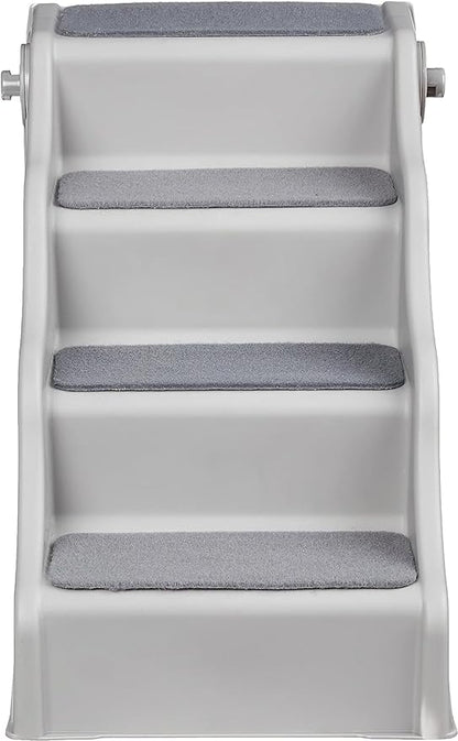 Amazon Basics Foldable Non-Slip Steps for Dogs and Cats, Grey, 23.90" x 16.10" x 19.76"