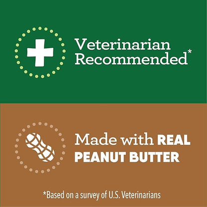 Greenies Pill Pockets Treats for Dogs, 9.6 Ounces, Real Peanut Butter Flavor