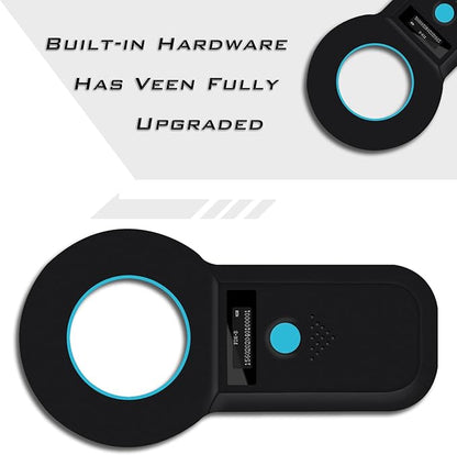 Smoostart Bluetooth Microchip Scanner, 1000 Records Increased Huge Data Storage Upload to PC & Mobile Phone, Scanning Distance and Speed Increase, Compatible with FDX-B/EMID Microchips