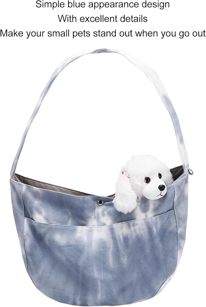 Dog and Cat Sling Carrier, Hands Reversible Pet Papoose Bag Soft Pouch and Tote Design Suitable for Puppy Small Dogs and Cats for Outdoor Travel