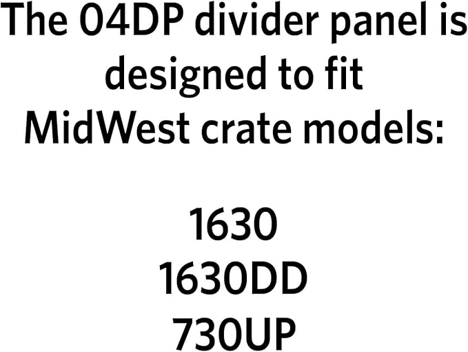 MidWest Homes for Pets Dog Crate Divider Panel for 30-inch Dog Crate; Fits Crate Models 1530, 1530DD, 1930 & Measures 20.67L x 21.19W x .60H Inches, Black