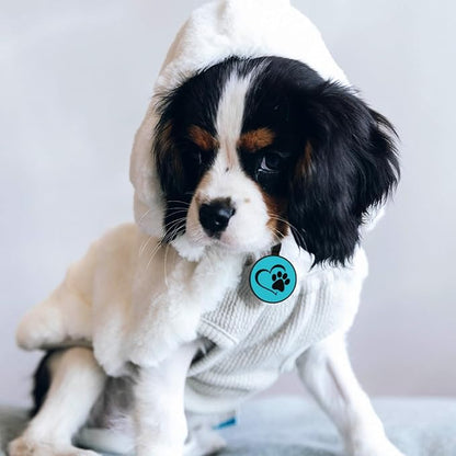 MYLUCKYTAG Silent Silicone QR Code Pet ID Tags Dog Tags - Pet Online Profile - Scan QR Receive Instant Pet Location Alert Email