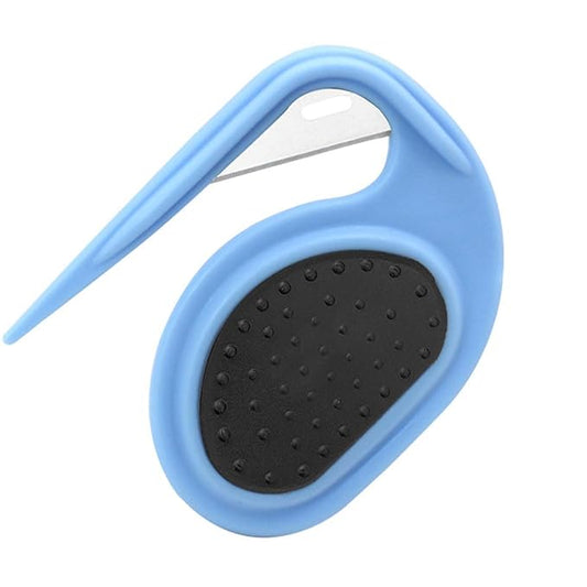 Knotting Comb for Cats and Dogs, Pet Knotting Comb for Medium to Long Hairs Removal, Pet Knotting Comb De Knotting Comb for Dog Pet Hair Removal Tool Cat Dog Grooming Comb Knot Remover (Blue)