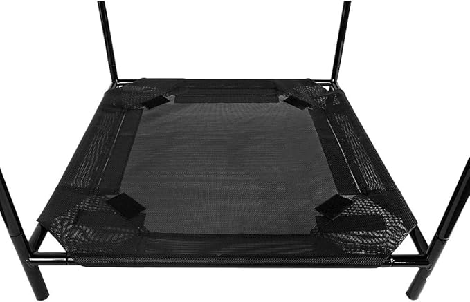 Floppy Dawg Just Chillin’ Portable Dog House. Elevated Pet Shelter for Indoor and Outdoor Use. Made of Water Resistant Breathable Oxford Fabric. Easy to Assemble and Lightweight. 24"L x 23"W x 25"H