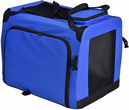 Pet Life Hounda Accordion Metal Framed Soft Folding Expandable Dog Crate - Collapsible Folding Pet Crate or Dog Kennel with Triple Expansion Room Large