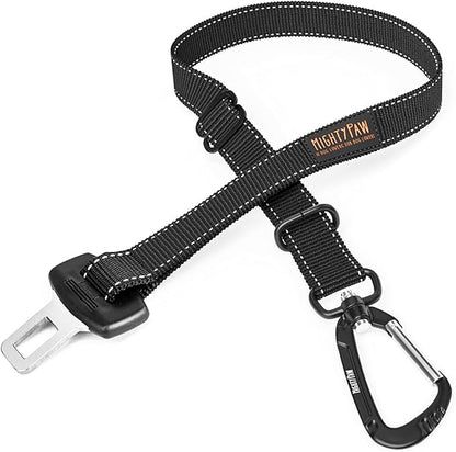 Mighty Paw Dog Car Safety Belt - Dog Seatbelt Ensures Pet Protection While Driving - Seatbelt for Dogs for Car - Dog Vehicle Accessory - Dog Car Seat Belt Attachment - Car Leash Restraint System