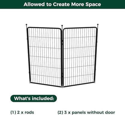 FXW Rollick Dog Playpen for Yard, RV Camping, 45 inch 2 Panels for Large Dogs│Patented