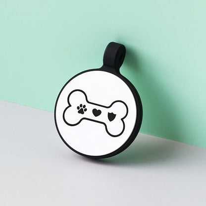MYLUCKYTAG Silent Silicone QR Code Pet ID Tags Dog Tags - Pet Online Profile - Scan QR Receive Instant Pet Location Alert Email