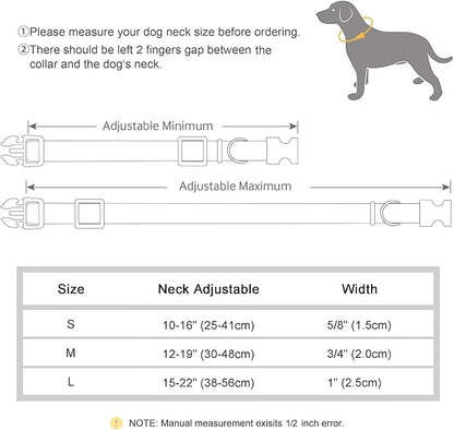 Didog Floral Dog Collar with Bow, Cute Girl Dog Collars with Detachable Bowtie, Soft & Comfy Spring Summer Dog Collar for Small Medium Large Dogs Gift Holiday, Red, L