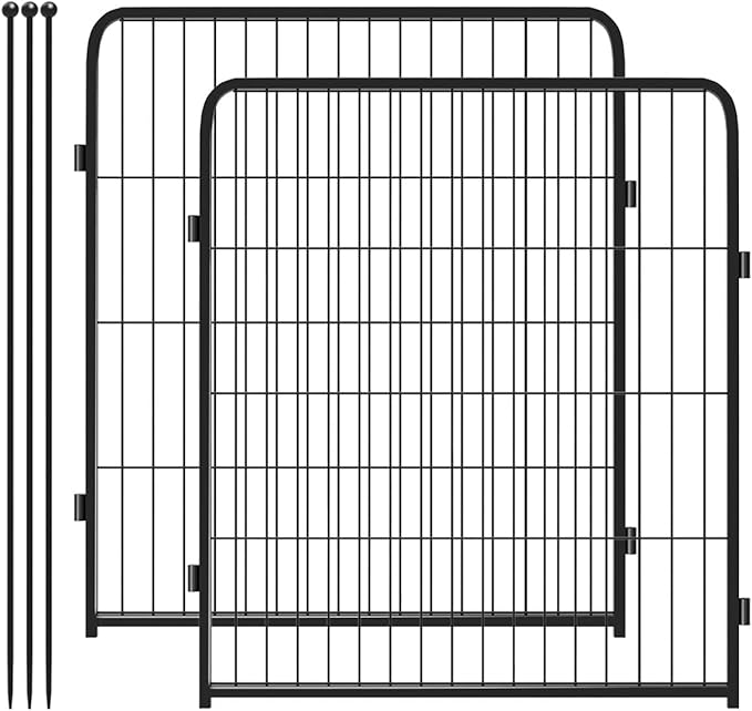 FXW Rollick Dog Playpen for Yard, RV Camping, 32 inch 2 Panels for Small and Medium Dogs│Patented