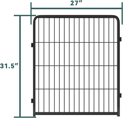 FXW Rollick Dog Playpen for Yard, RV Camping, 32 inch 4 Panels for Small and Medium Dogs│Patented