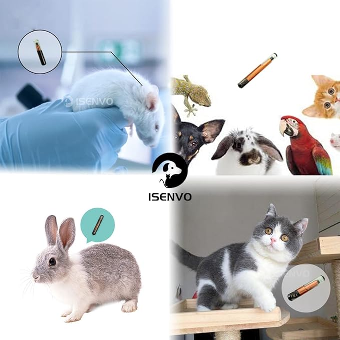 Svae 21% Pet Microchip Reader + Pet Microchip (1.4x8mm)