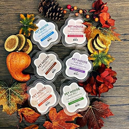 One Fur All Pet House Wax Melts - Hollyberry Scent - Pack of 2 - Long-Lasting, Natural, Pet-Friendly Odor Eliminating Wax Melts
