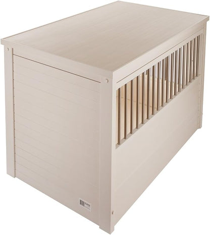 New Age Pet ecoFLEX Pet Crate/End Table, Medium, Antique White, Model:EHHC404M