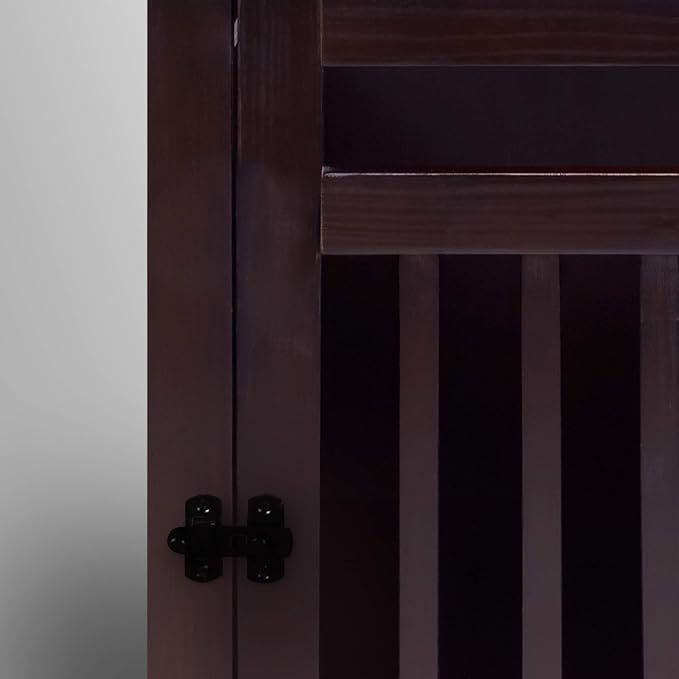 Casual Home Chappy Wood Slats Pet Crate, 19.5"W x 22.5"D x 22.5"H, Espresso (New)