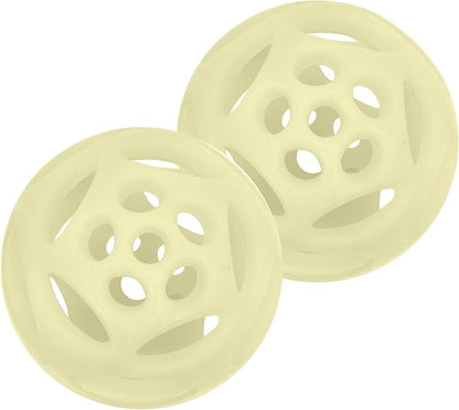 Chew King Glowing Fetch Ball, Dog Ball Toys, Medium 2-Pack Lattice