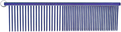 Resco Professional Anti-Static Best Dog, Cat, Pet Grooming Comb, Medium/Coarse Tooth Spacing, 1.5-Inch Pins, Candy Blue
