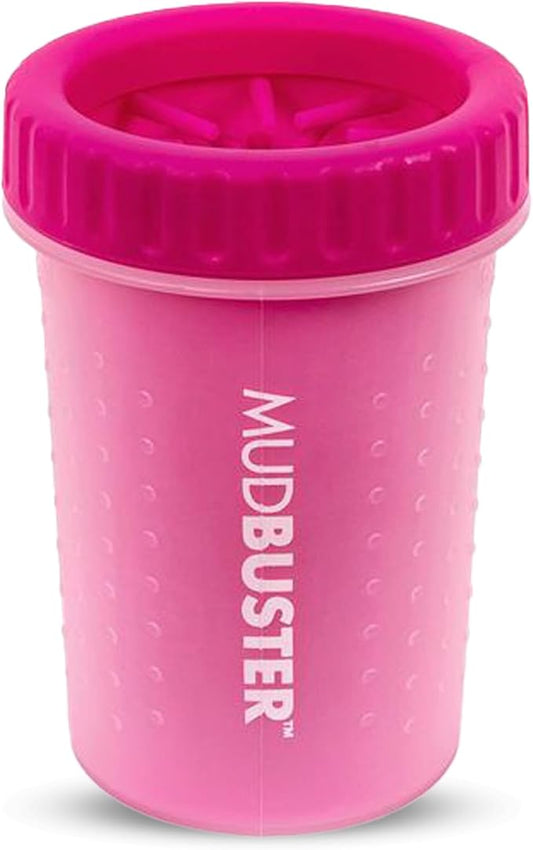 Dexas Pink Medium Dog Paw Cleaner, MudBuster - Premium Quality Pet Supplies and Dog Accessories for Dogs, Easy to Use, Mess Free, BPA Free, Patented Product