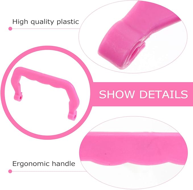 Zerodeko 10pcs Detachable Plastic Handles for Pet Cages Portable and Lightweight Cage Accessories for Easy Lifting and Transport of Pet Carriers