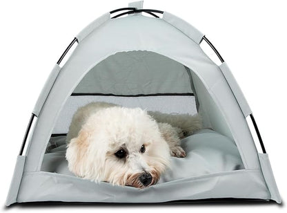 Pet Teepee Tent for Dogs & Cats, Portable Cat Teepee Tent with Thick Cushion Dog House Indoor Removable and Washable