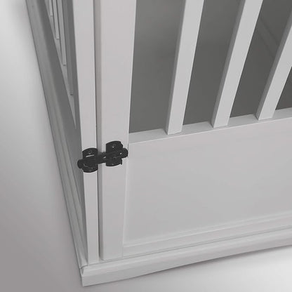 Casual Home Wooden Pet Crate, End Table, Large, New White