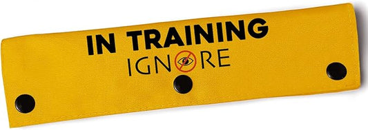 YROVWENQ in Training Ignore Funny Dog Leash Yellow Wrap for Dog Ropes with Ignore Sign (in Training Ignore Sleeve)