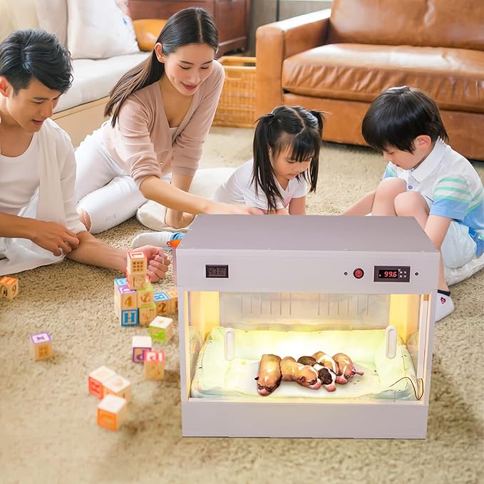 Intelligent Puppy Incubator Newborn Big Family Dog Kennel Pet Box Lab Heater Puppy Essentials Dog Crate