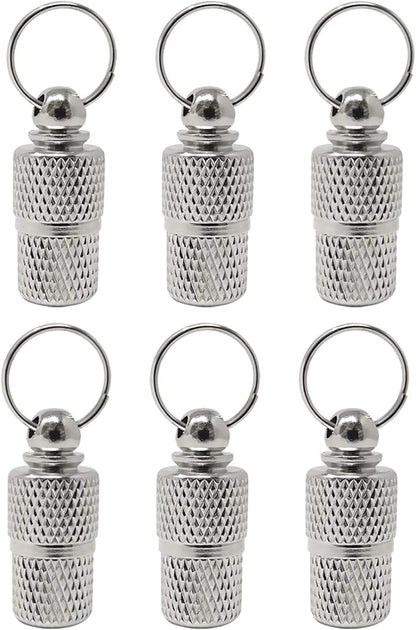 Honbay 6PCS Metal Personalized Dog Cat Tags Barrel Tube with Name Address Cell Phone Number Tags to Prevent The Loss