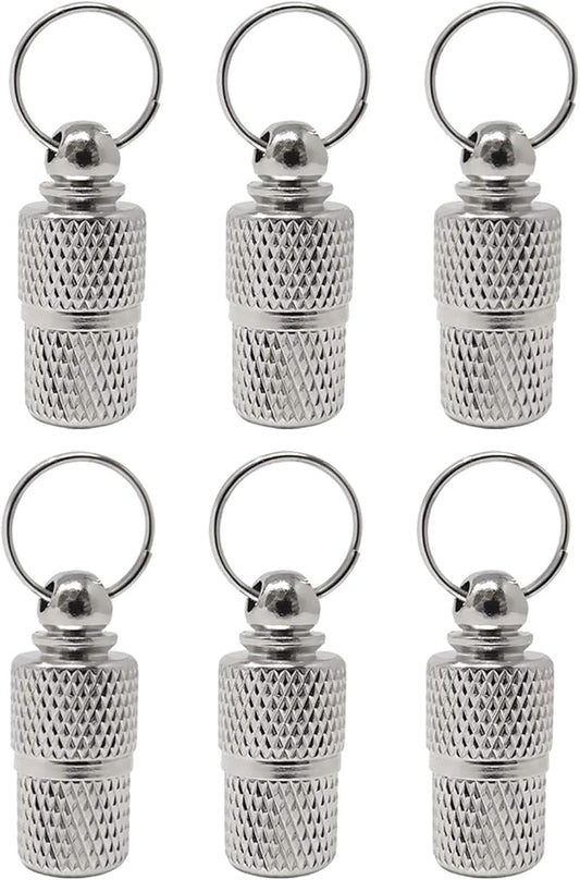 Honbay 6PCS Metal Personalized Dog Cat Tags Barrel Tube with Name Address Cell Phone Number Tags to Prevent The Loss