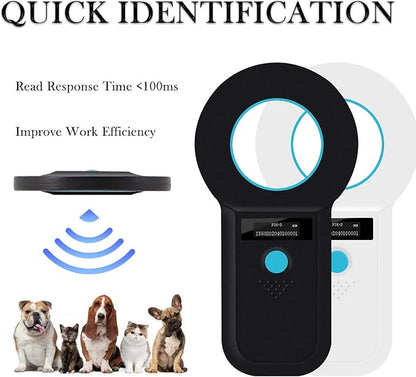 Smoostart Microchip Scanner, 1000 Records Increased Huge Data Storage Upload to PC, Scanning Distance and Speed Increase, Only Compatible with FDX-B/EMID (15/10) Digits Microchips