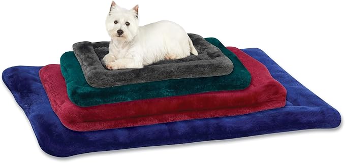 Plush Mats - Versatile and Comfortable Mats for Dogs and Cats - X-Large, 35"L x 22"W, Gray
