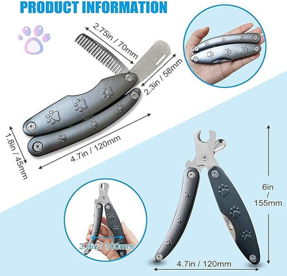 Quite Smoothest Dog Nail Trimmers for Sensitive Dog, Sharp XL Dog Nail Clipper for Large Medium Small Dogs, Heavy Duty Dog Toenail Clippers, Dog Nail Cutters for All Dogs with Thick Nail, by Lorlor